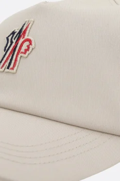 MONCLER GRENOBLE logo patch gabardine baseball cap
