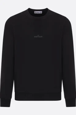 STONE ISLAND logo print jersey sweatshirt