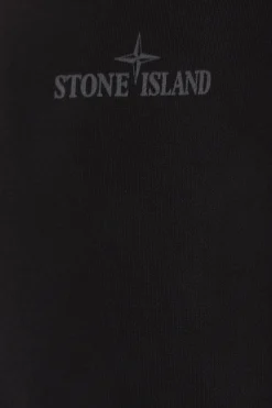 STONE ISLAND logo print jersey sweatshirt