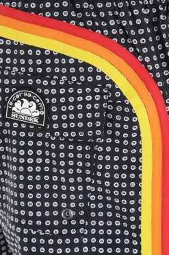 SUNDEK X 10 CORSO COMO logo printed lycra swim shorts