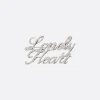 Women JIL SANDER Lonely Heart brass pin