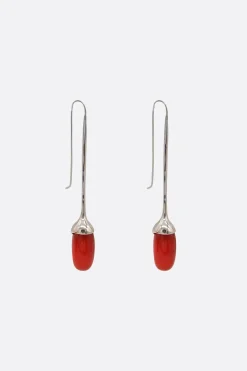 Women SOPHIE BUHAI Long Dripping Stone earrings in carnelian