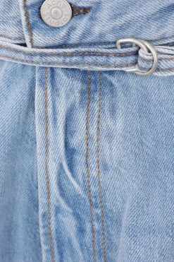 ACNE STUDIOS loose-fit denim jeans with thin belt