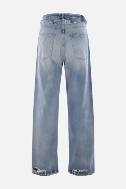MAISON MARGIELA loose-fit jeans in denim with buckle