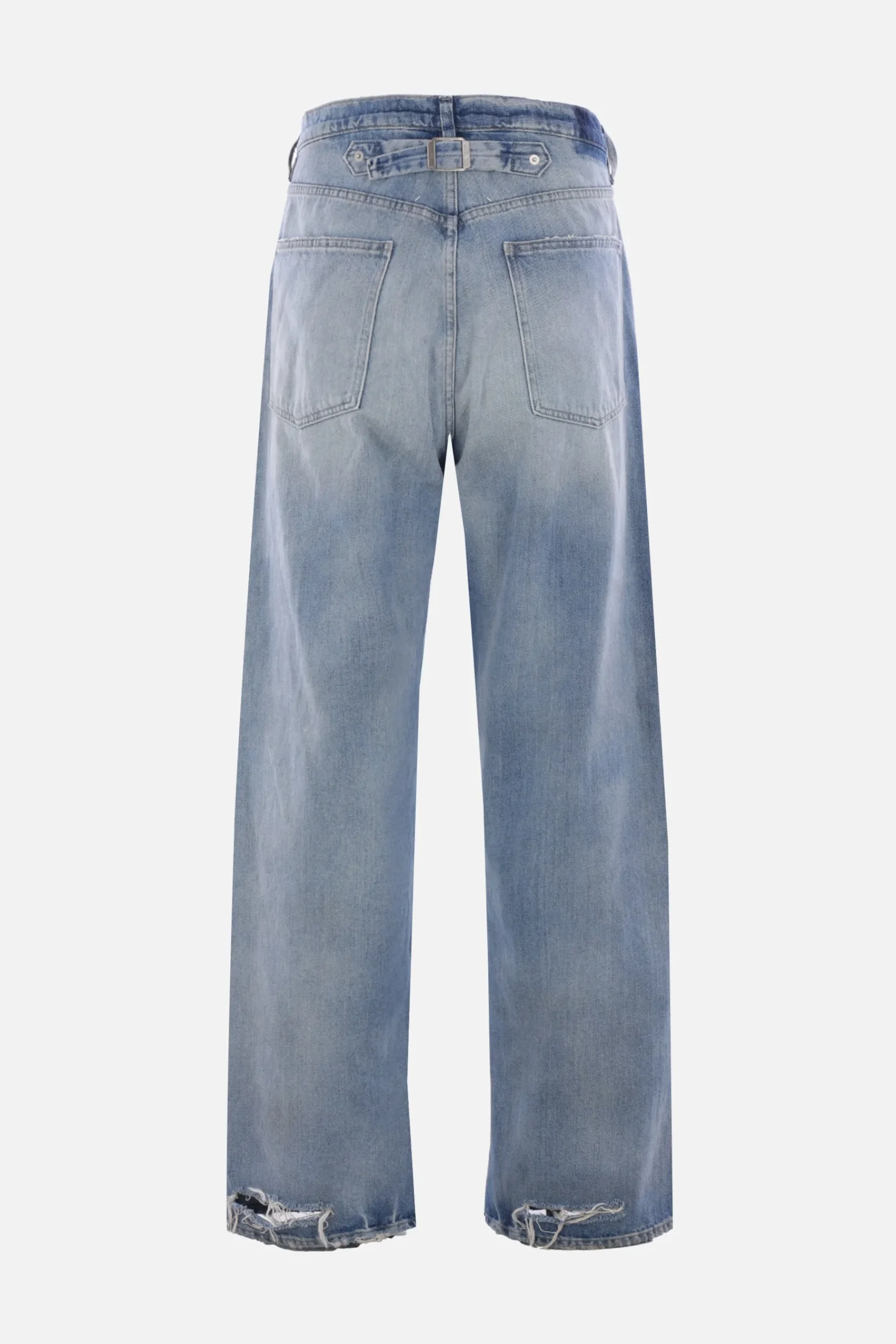 MAISON MARGIELA loose-fit jeans in denim with buckle