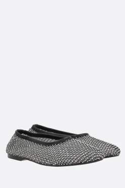 Women ALOHAS Lorain ballerina in mesh with rhinestones