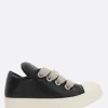 RICK OWENS low-top sneakers in padded smooth leather