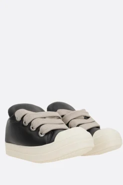 RICK OWENS low-top sneakers in padded smooth leather