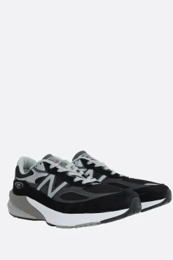Women NEW BALANCE Made in USA 990v6 mesh and suede sneakers