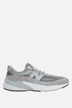 NEW BALANCE Made in USA 990v6 suede and mesh sneakers
