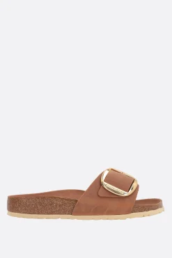 Women BIRKENSTOCK Madrid Big Buckle slide sandals in oiled leather(Narrow Fit)