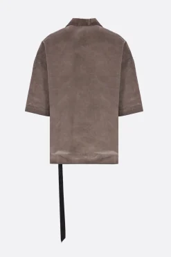RICK OWENS DRKSHDW Magnum Tommy short-sleeve shirt in canvas