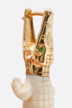 Women BIBI VAN DER VELDEN Mammoth Alligator Bite single earring