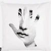 FORNASETTI Mano canvas cushion