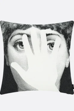 FORNASETTI Mano canvas cushion