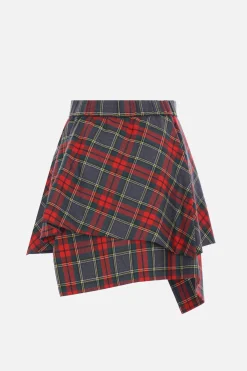 Women VIVIENNE WESTWOOD Marta kilt miniskirt in tartan wool