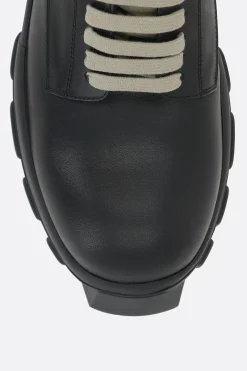 RICK OWENS Mega Tractor derby shoes in smooth leather