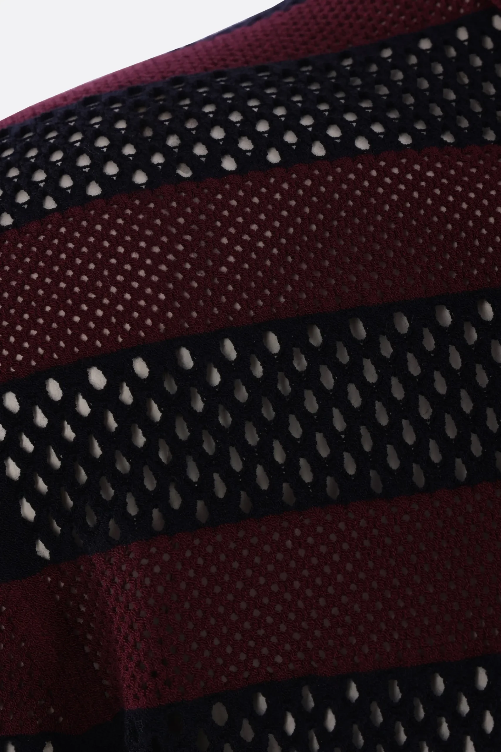 DRIES VAN NOTEN Mercy polo shirt in open fresh stitch knit