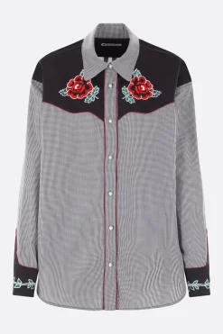 Women MOLLY GODDARD Meredith shirt in Gingham cotton