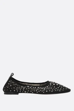 Women TORY BURCH mesh ballerina with crystals