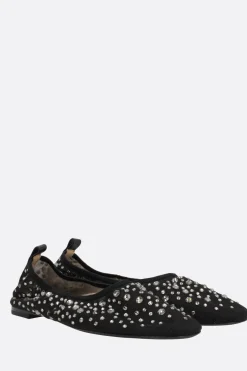 Women TORY BURCH mesh ballerina with crystals