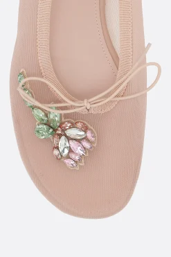 Women SIMONE ROCHA mesh ballerinas with embroidery