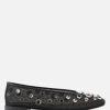 Women GIORGIO ARMANI - 10 CORSO COMO mesh ballerinas with rhinestones