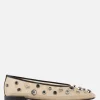 Women GIORGIO ARMANI - 10 CORSO COMO mesh ballerinas with rhinestones
