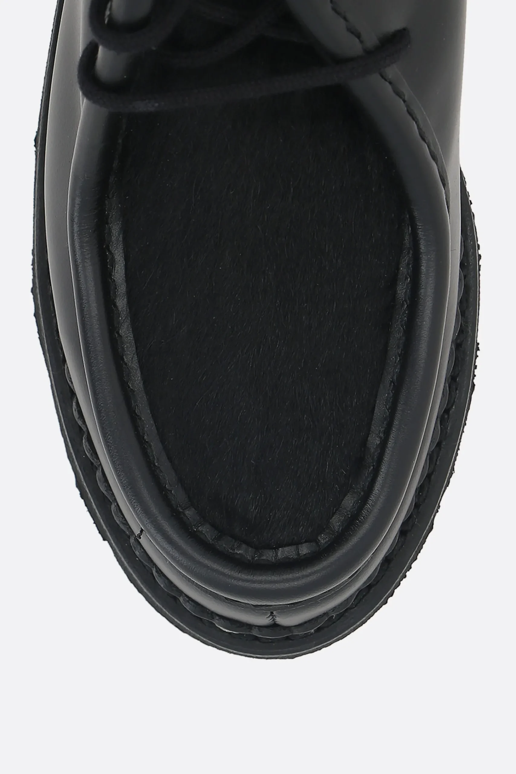 Women PARABOOT X 10 CORSO COMO Michael/Griff derby shoes in smooth leather and calf hair