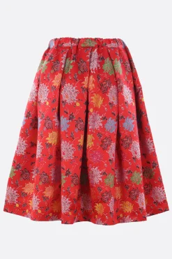 Women COMME DES GARÇONS midi skirt in jacquard satin