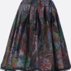 Women COMME DES GARÇONS midi skirt in structured nylon