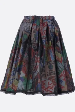 Women COMME DES GARÇONS midi skirt in structured nylon