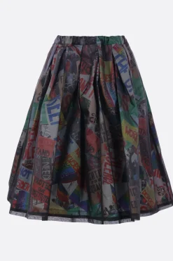 Women COMME DES GARÇONS midi skirt in structured nylon