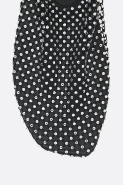 Women CHRISTOPHER ESBER Minette ballerinas in mesh with crystal-embellishment