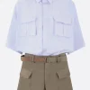 Women SACAI mini dress in poplin and nylon