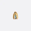 Women BIBI VAN DER VELDEN Mini Scarab Abalone Fly Wings single earring