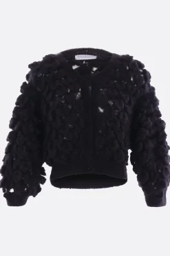 Women PAULINE DUJANCOURT mohair and silk cropped cardigan