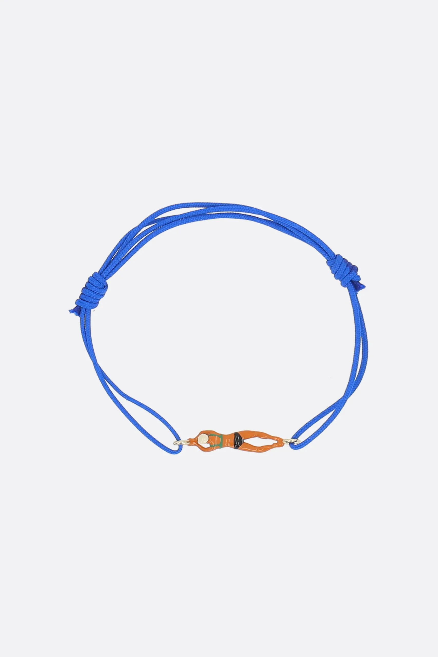 Women ALIITA Nadadora Bikini cord bracelet with gold pendant