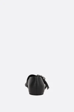 Women JIL SANDER nappa ballerinas with Cannolo buckle