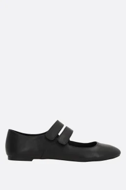 Women YOHJI YAMAMOTO nappa mary-jane ballerinas with bow
