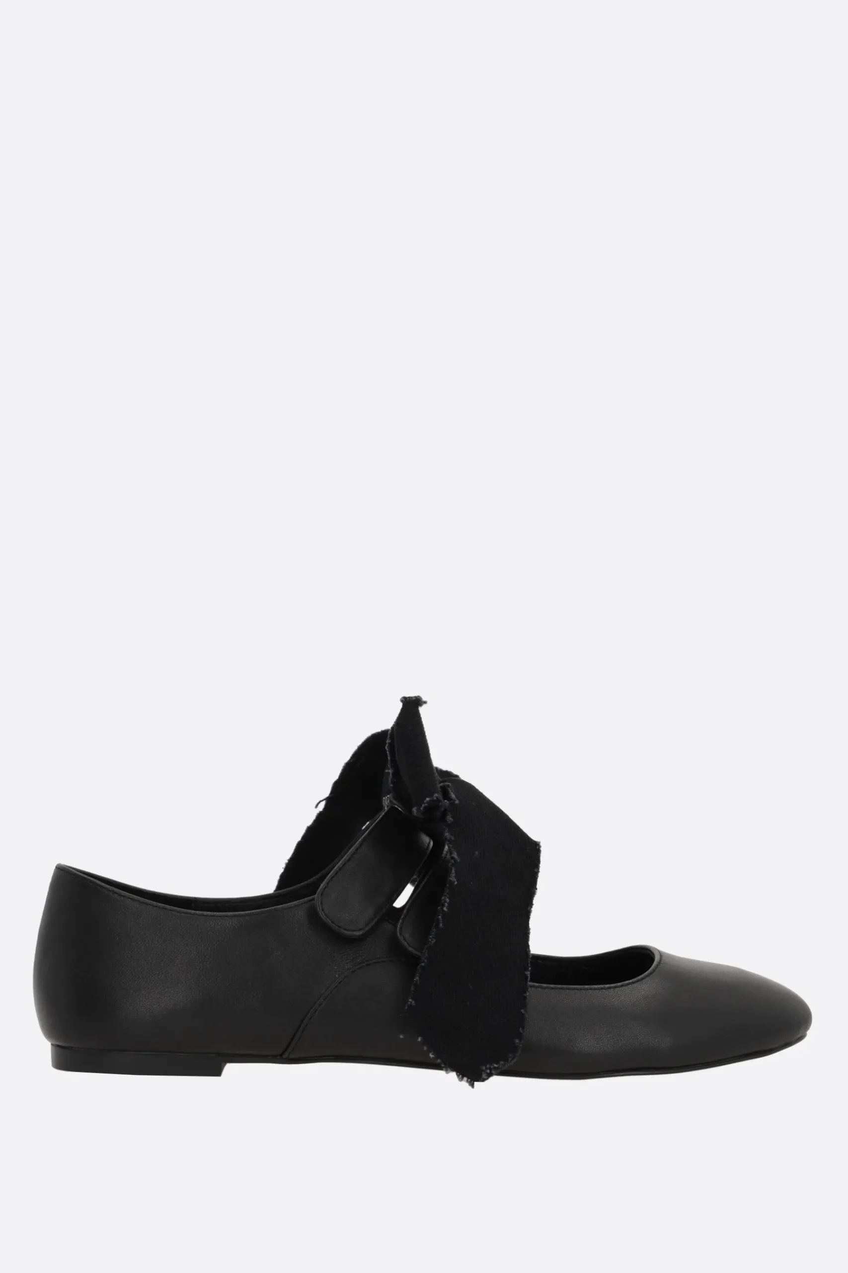 Women YOHJI YAMAMOTO nappa mary-jane ballerinas with bow