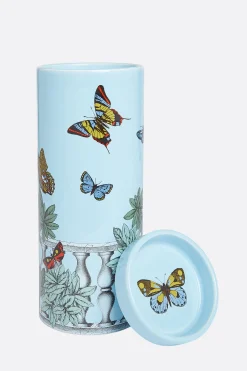 FORNASETTI Nel Mentre scented candle with Farfalle e Balaustra Décor