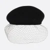 Women MAISON MICHEL New Bonnie Veil felt beret