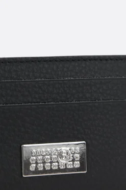 MM6 Numeric card case in grainy leather