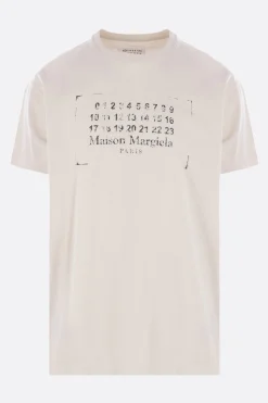 Women MAISON MARGIELA numeric logo print cotton t-shirt
