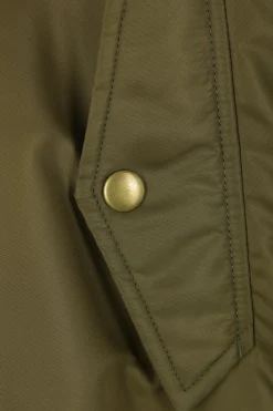 MM6 nylon and denim bomber jacket