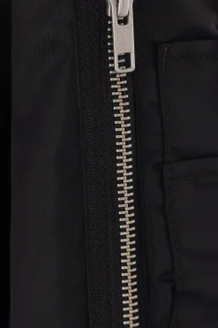 Women MM6 nylon deconstructed bomber jacket