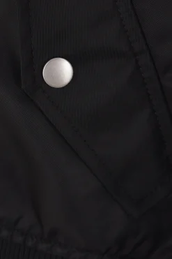 Women MM6 nylon deconstructed bomber jacket
