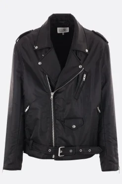MM6 nylon padded biker jacket