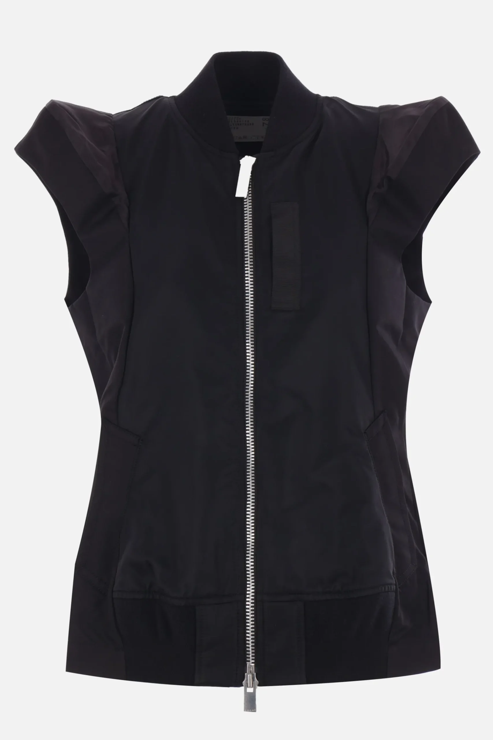 Women SACAI nylon twill and gabardine vest